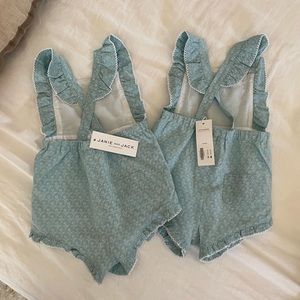 Pair of Janie and Jack Rompers